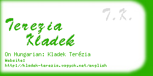 terezia kladek business card